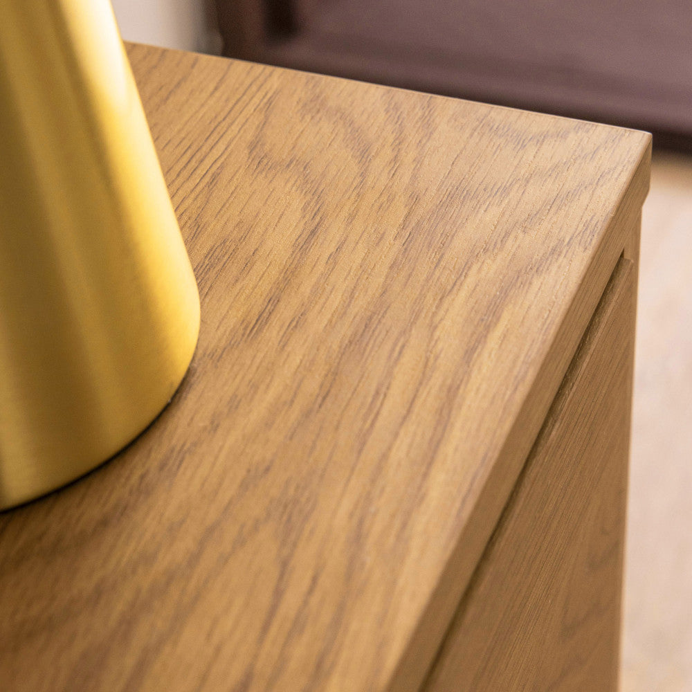 Since - Mueble de TV con 2 cajones y 2 nichos - Madera - Madera clara