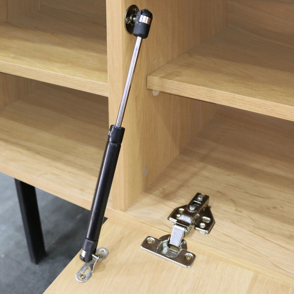 Lines - Mueble TV de madera clara con 4 puertas