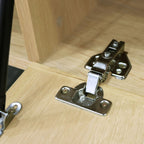 Lines - Mueble TV de madera clara con 4 puertas