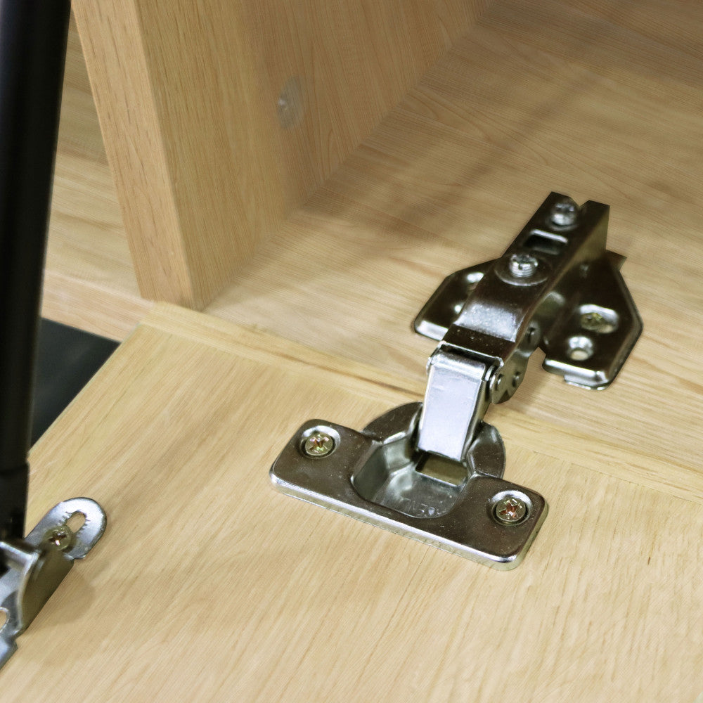 Lines - Mueble TV de madera clara con 4 puertas