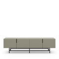 Vintara - 4-Door TV Unit - Wood and Metal - Almond Green