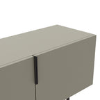 Vintara - 4-Door TV Unit - Wood and Metal - Almond Green