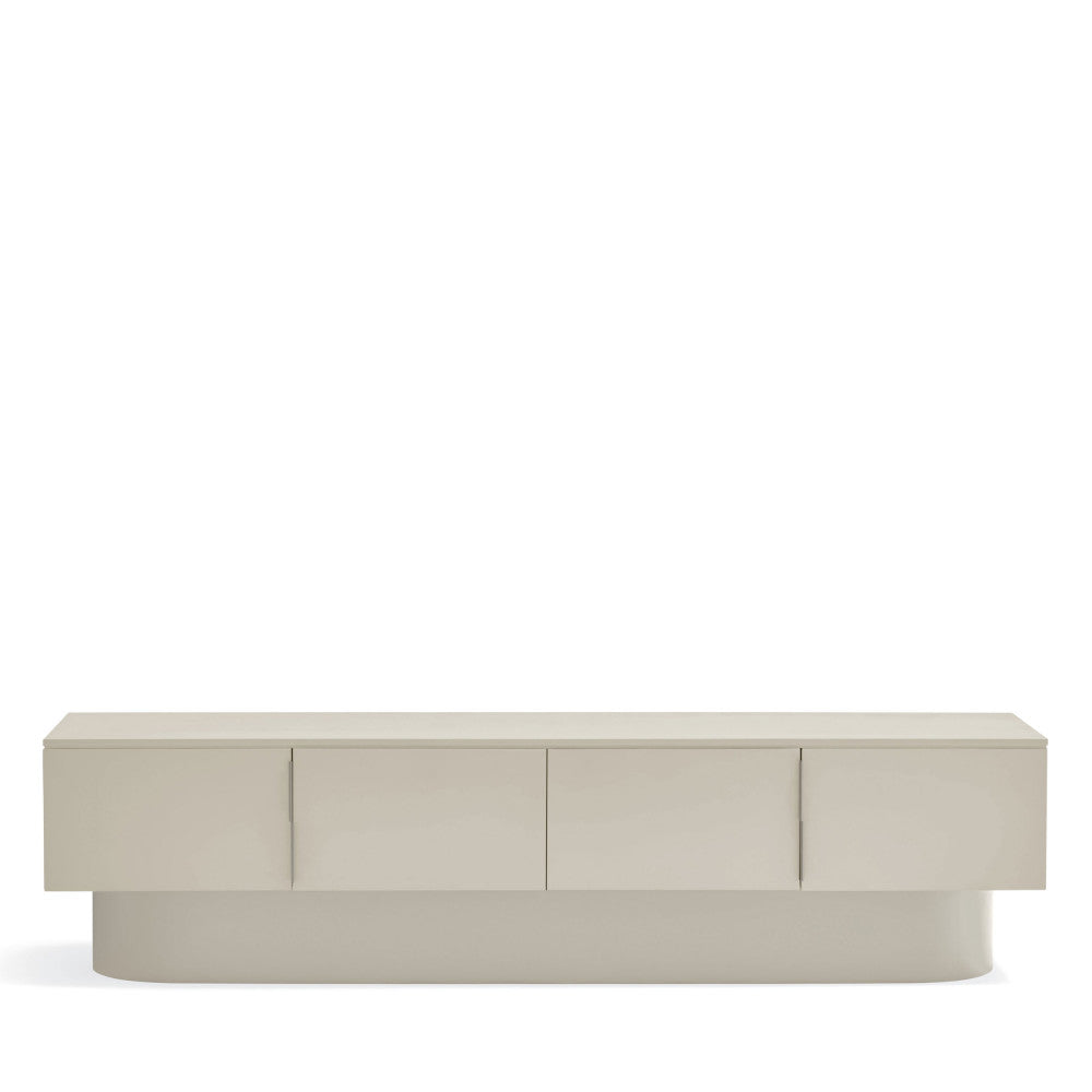 Totem - 4-Door TV Unit - Wood - Sand