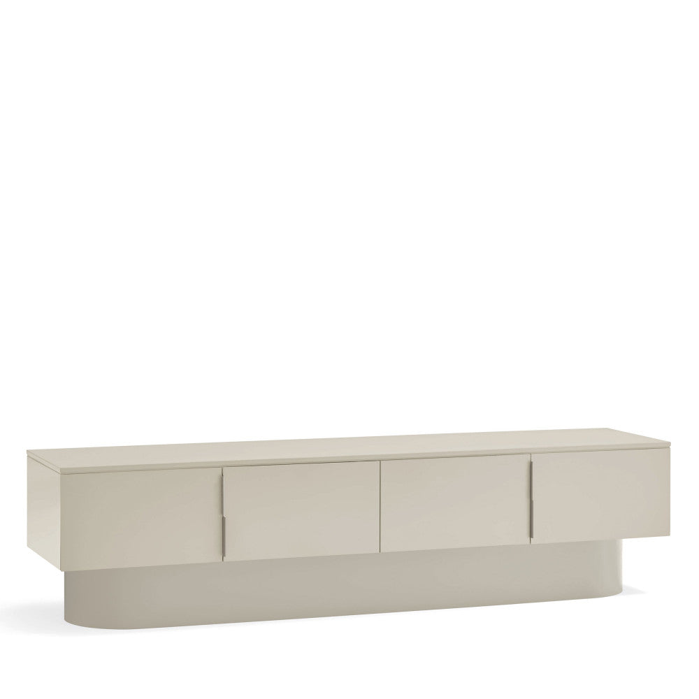 Totem - 4-Door TV Unit - Wood - Sand
