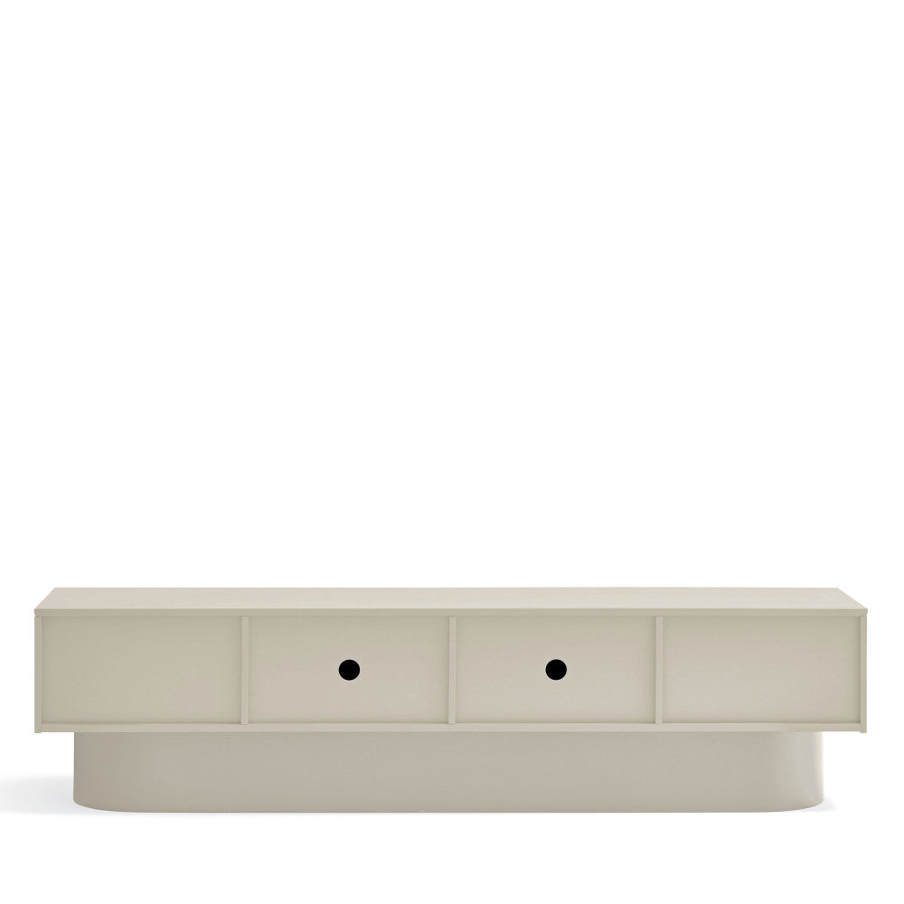 Totem - 4-Door TV Unit - Wood - Sand