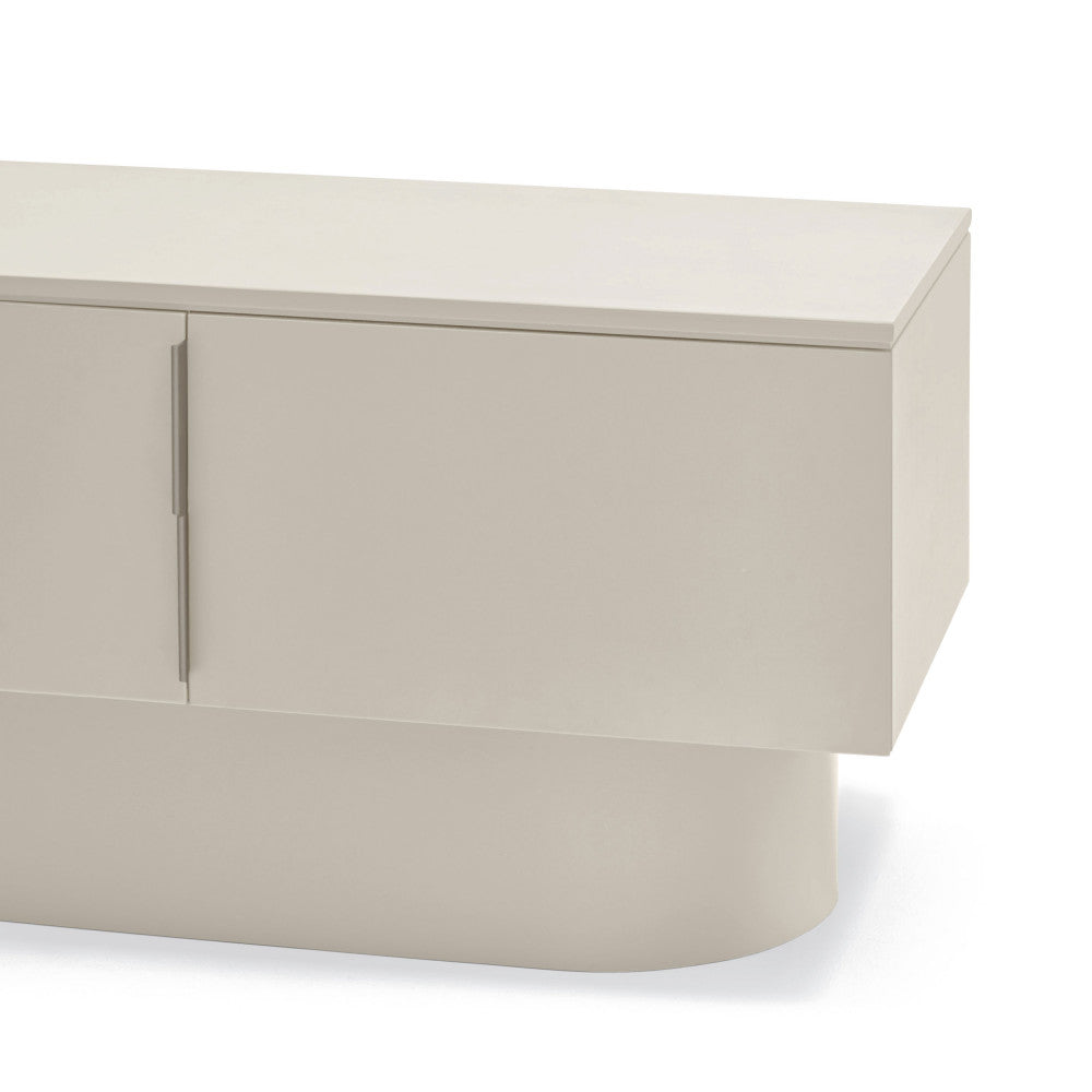 Totem - 4-Door TV Unit - Wood - Sand