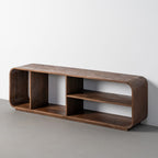 Nia - 4-shelf TV unit - Mango wood