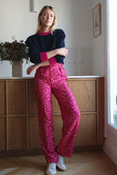 Pantalon Tilda Leopardo Pink