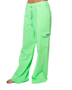 Pantalon À Carreaux Vichy - Lime