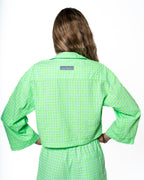 Chemise À Carreaux Vichy - Lime