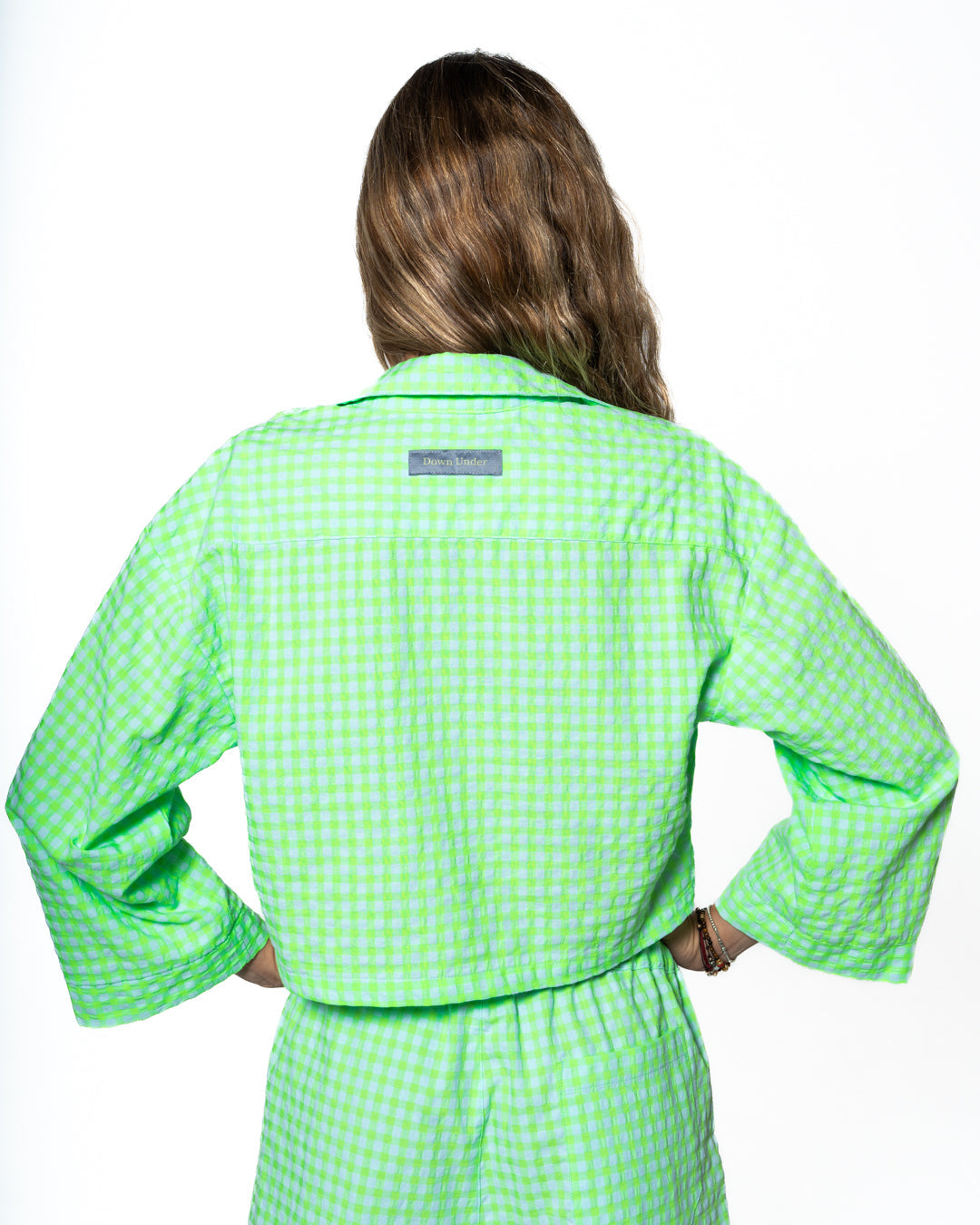 Chemise À Carreaux Vichy - Lime