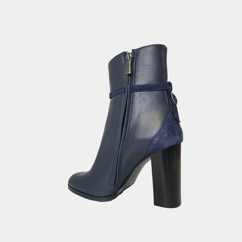 Bottines Ann Tuil Manege - Cuir Marine