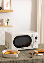 Microwave Retro - Microondas Grill Digital 900W - Blanco Roto