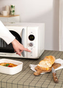 Microondas Retro - Microondas Grill Digital 900W - Blanco Roto