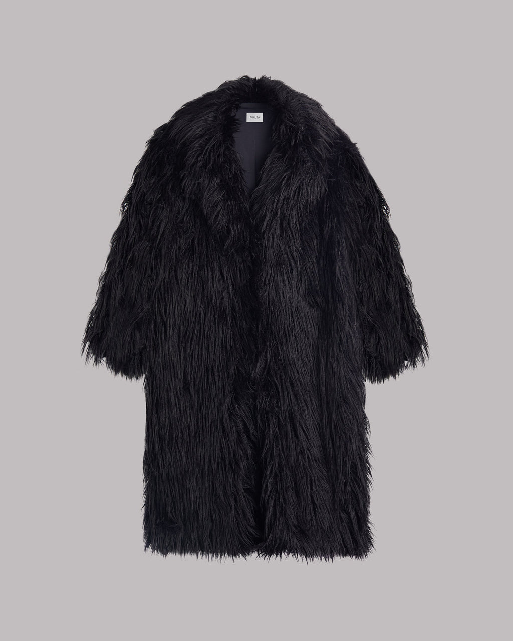 Black Fluffy Coat - Product photo
