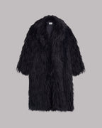 Black Fluffy Coat - Product photo