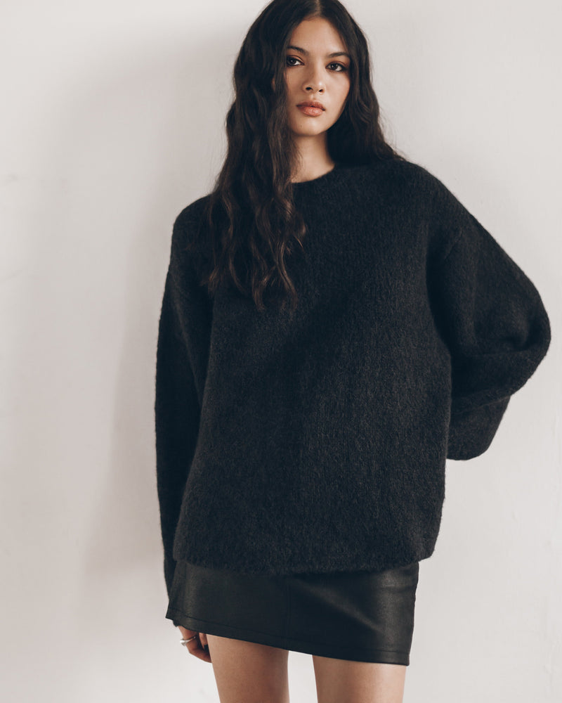 Sweater The Black Fluffy Knit