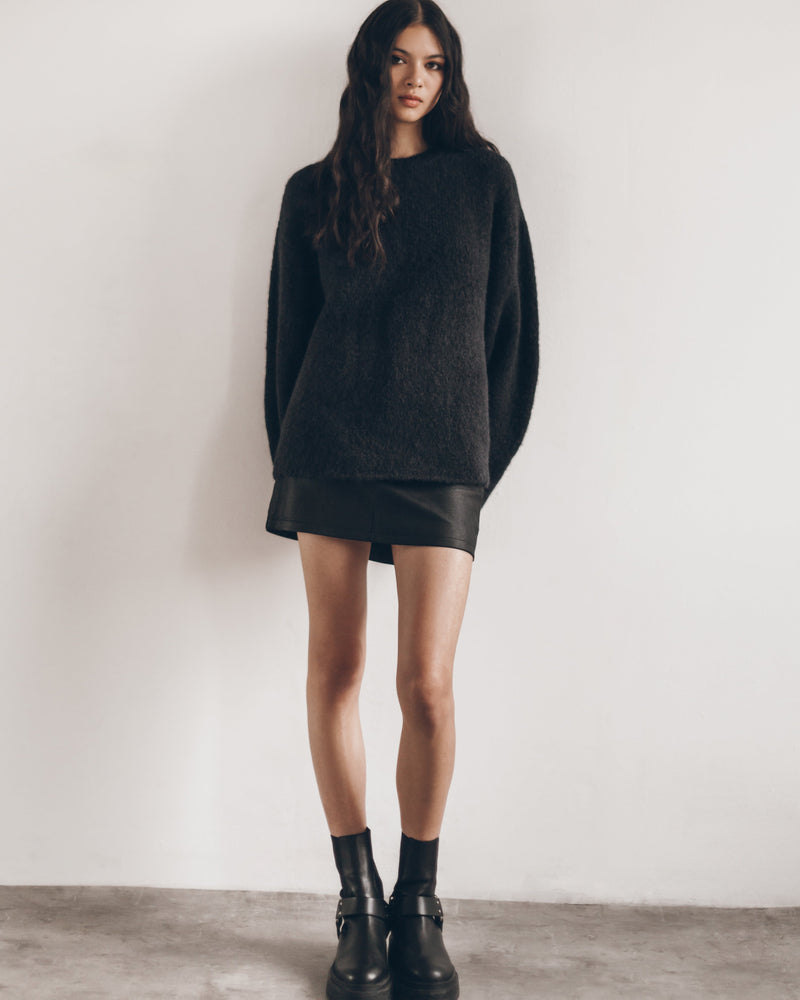 Sweater The Black Fluffy Knit