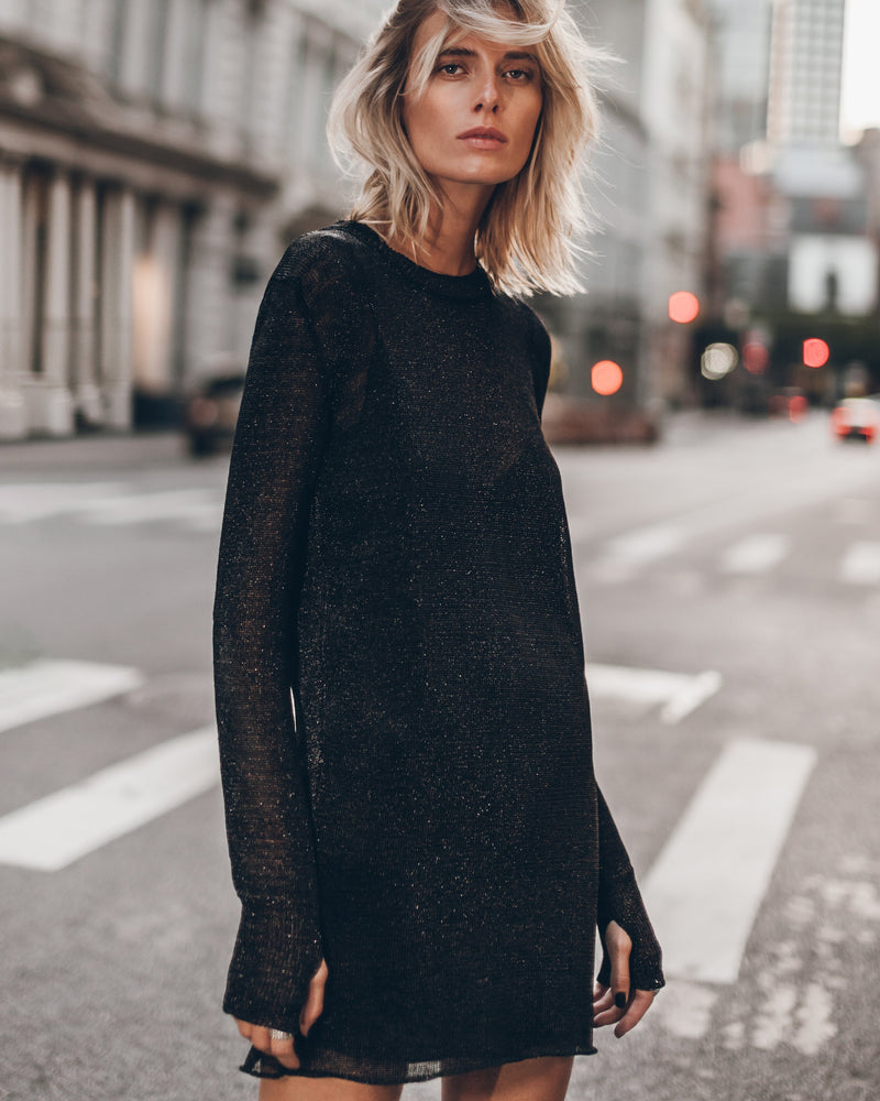 Robe The Black Metallic Knit