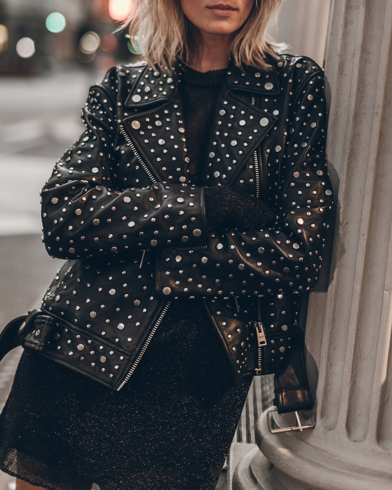 Veste The Black Studded Leather