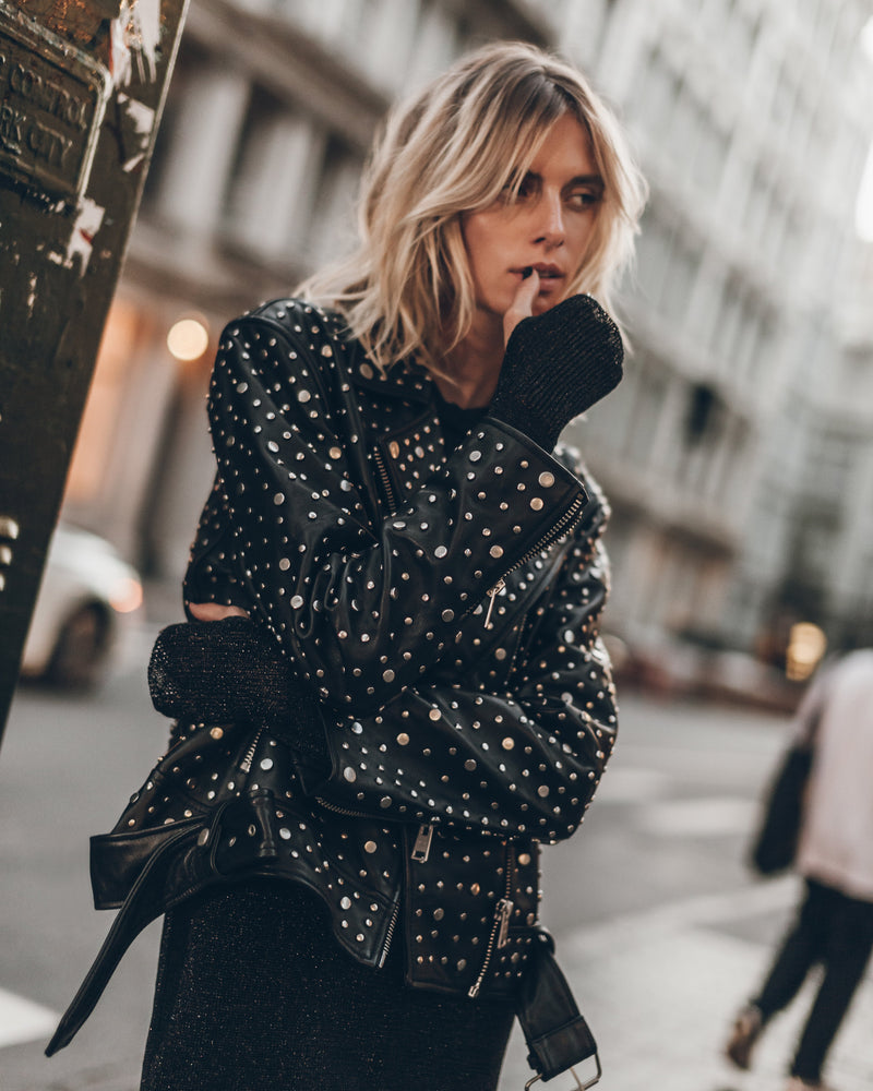 Veste The Black Studded Leather