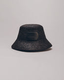 Chapeau The Black Raffia Bucket