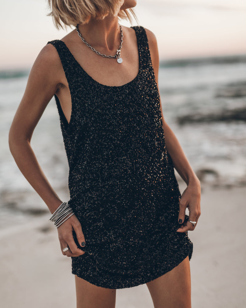 Robe The Black Sequin Tank