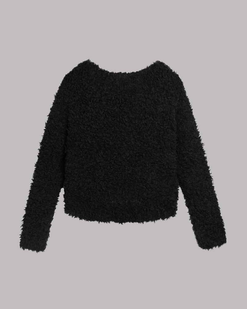 Sweater The Black Sherpa Cropped Knitted