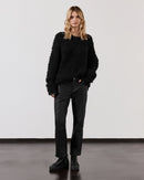 Sweater The Black Sherpa Cropped Knitted