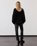 Sweater The Black Sherpa Cropped Knitted