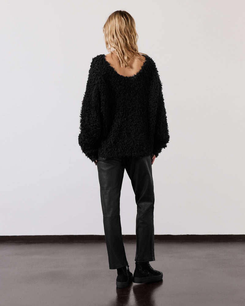 Sweater The Black Sherpa Cropped Knitted