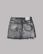 Black Sparkling Denim Skirt