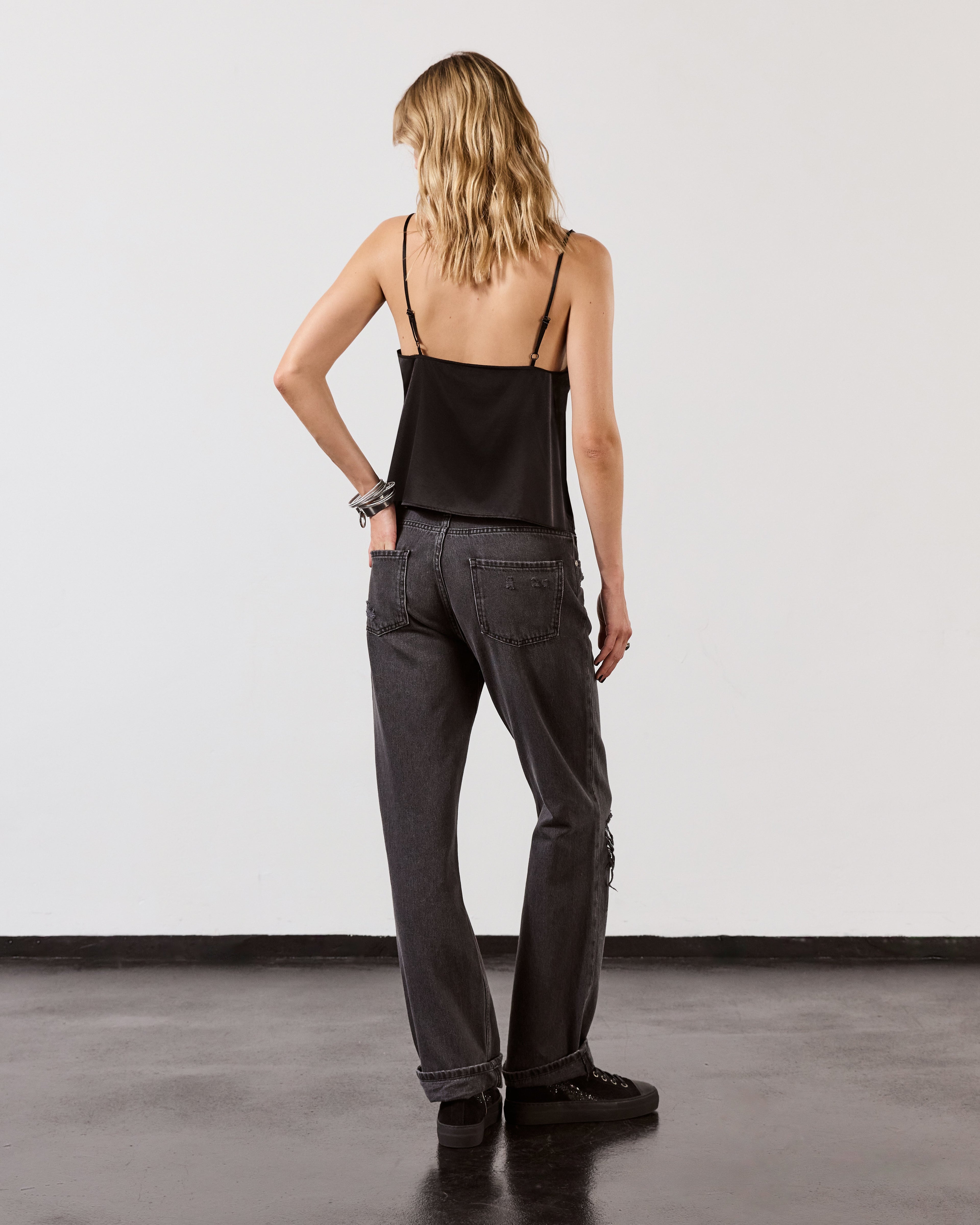 The Black Slip Top