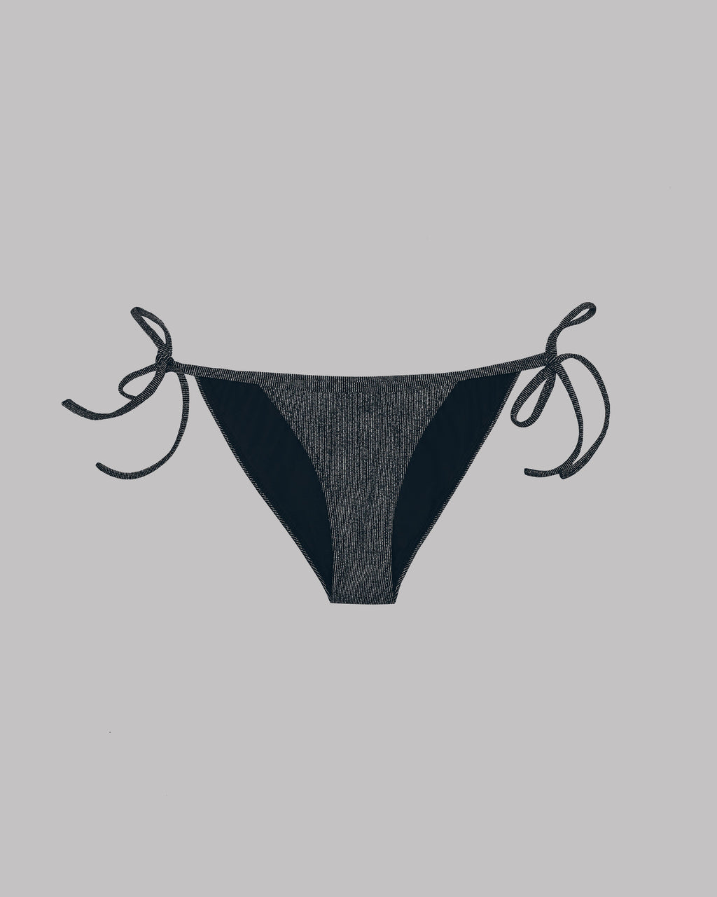 Black Sparkly Bikini Bottom - Product photo