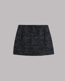 Jupe The Black Sparkly Short Straight Tweed