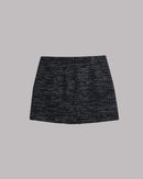 Jupe The Black Sparkly Short Straight Tweed