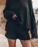 Short The Black Thin Knit