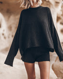 Short The Black Thin Knit