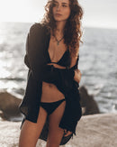 Top El Bikini Triangular Negro