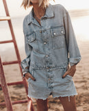 Combinaison The Blue Short Denim