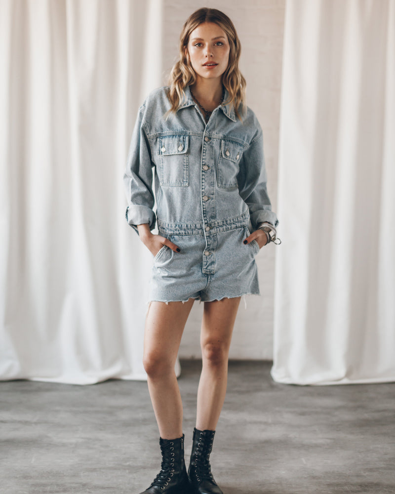 Combinaison The Blue Short Denim