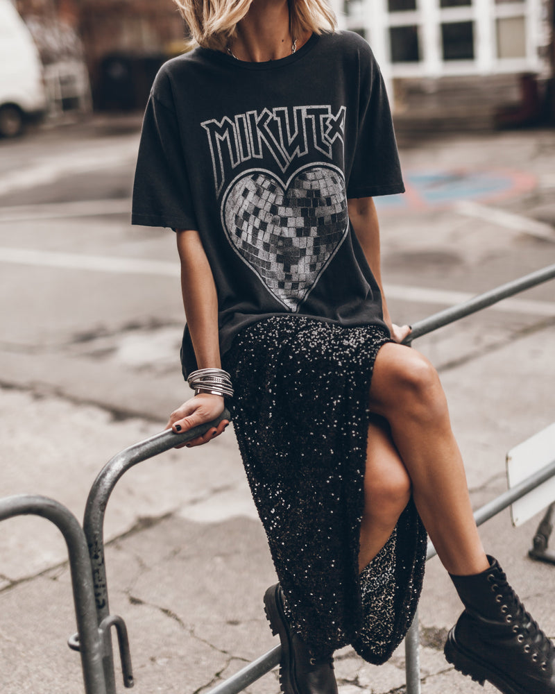 Jupe The Black Long Sequin
