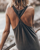 Robe The Dark Faded Twisted Tank