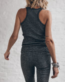 Top The Dark Glitter Ribbed Tank