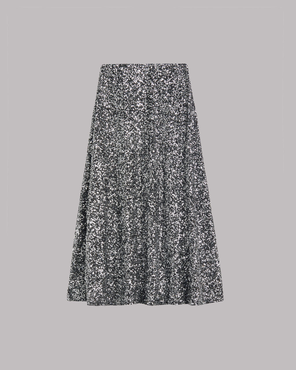 Dark Long Sequin Skirt - Product photo