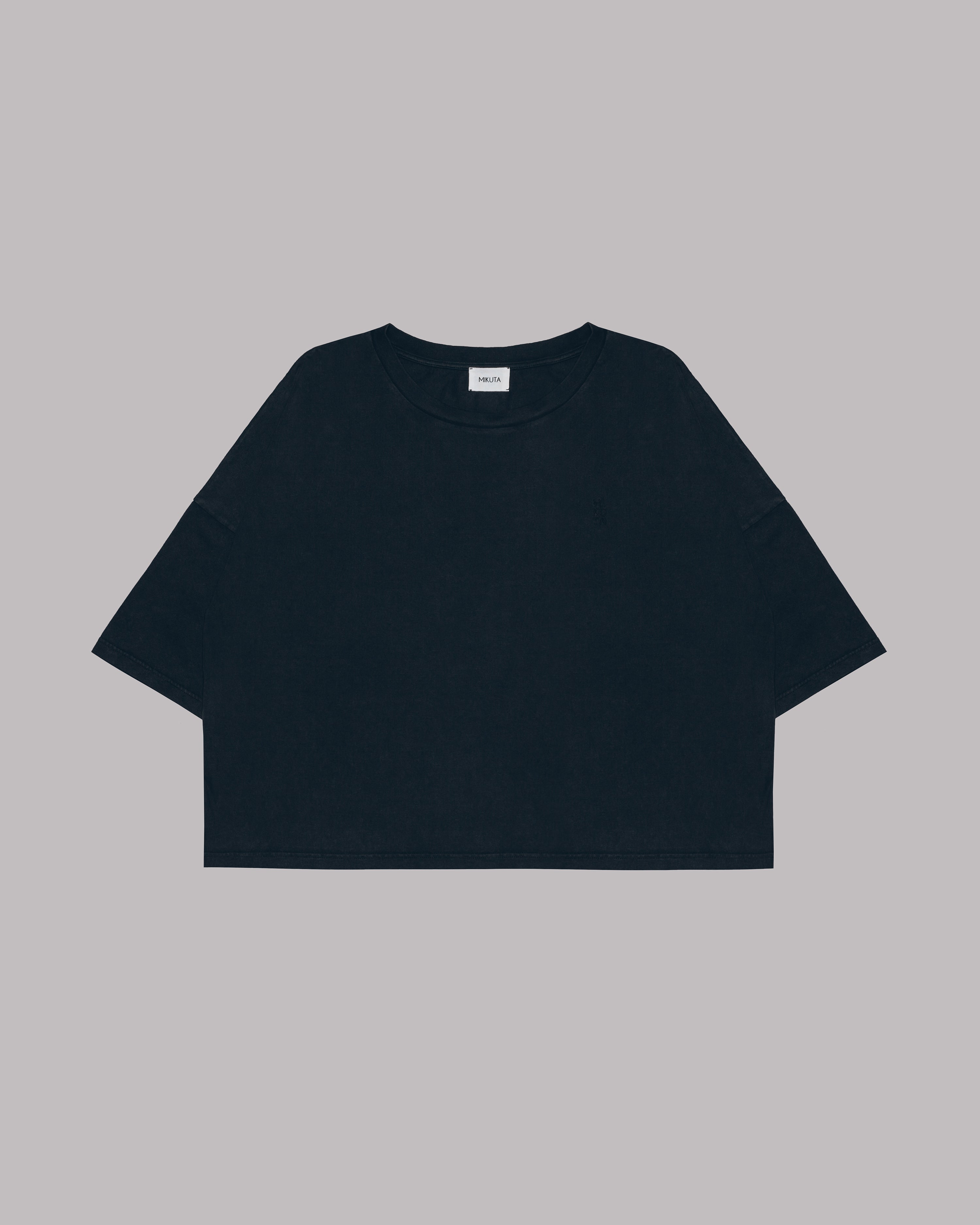 T-Shirt Ample En Coton Noir