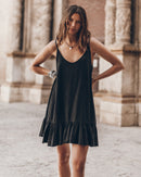 Ruffle Dress - Black