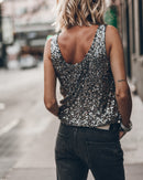 Top The Dark Sequin Base Tank