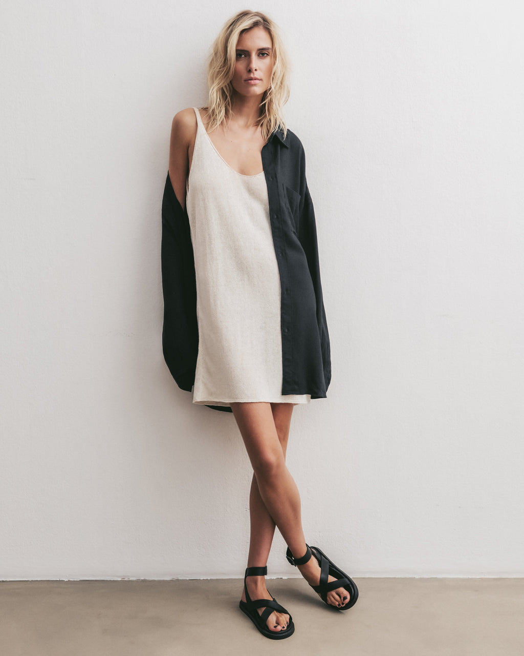 Sandales The Black Strappy Leather