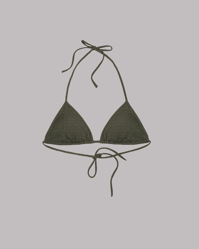 Top The Green Triangle Bikini